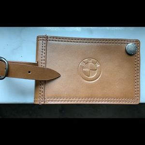BMW LUGGAGE TAG LEATHER